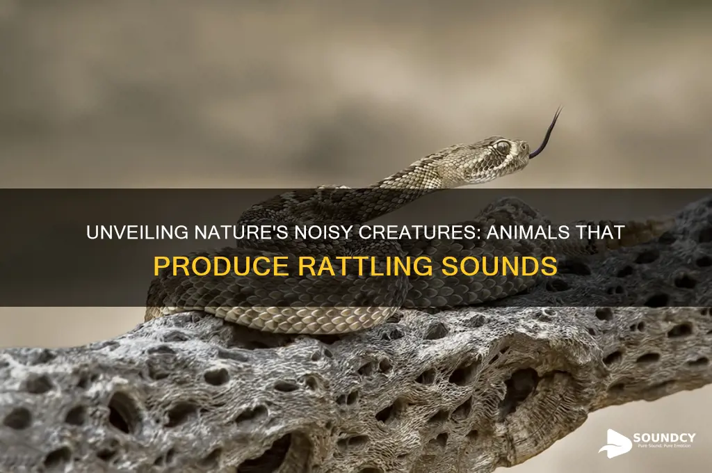 what animals make rattling sound