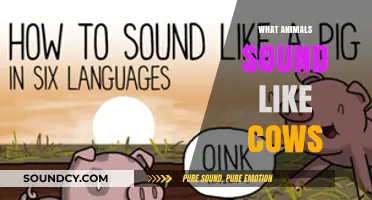Moo-Like Creatures: Animals Whose Sounds Resemble Cows' Unique Calls