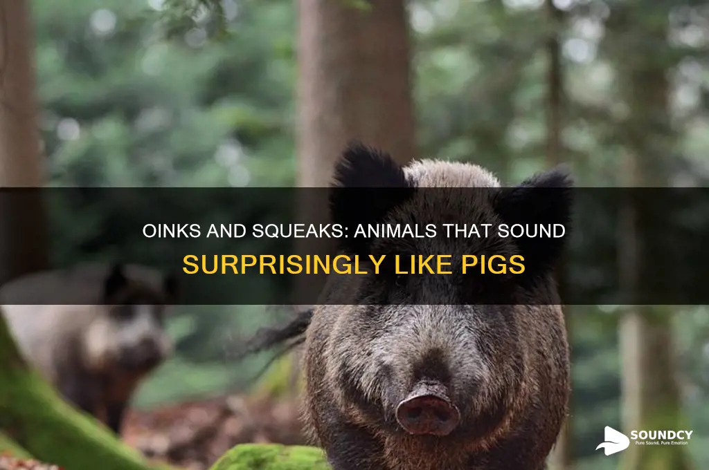 what animals sound like pigs
