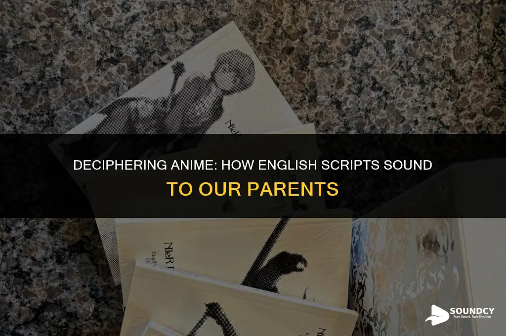 what anime sounds like to our parents english script