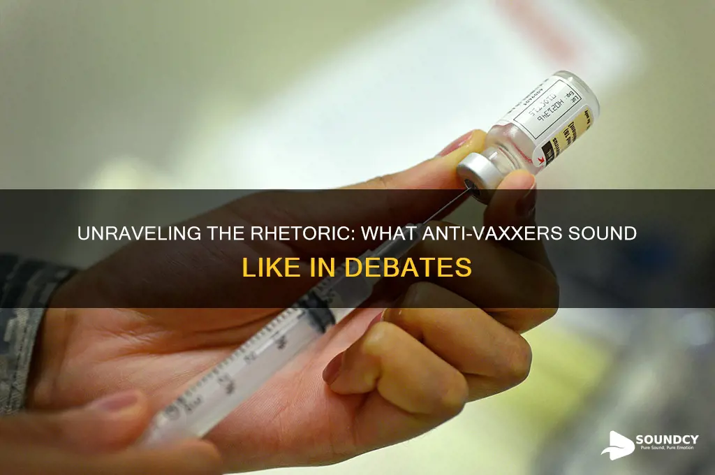 what anti vaxxers sound like