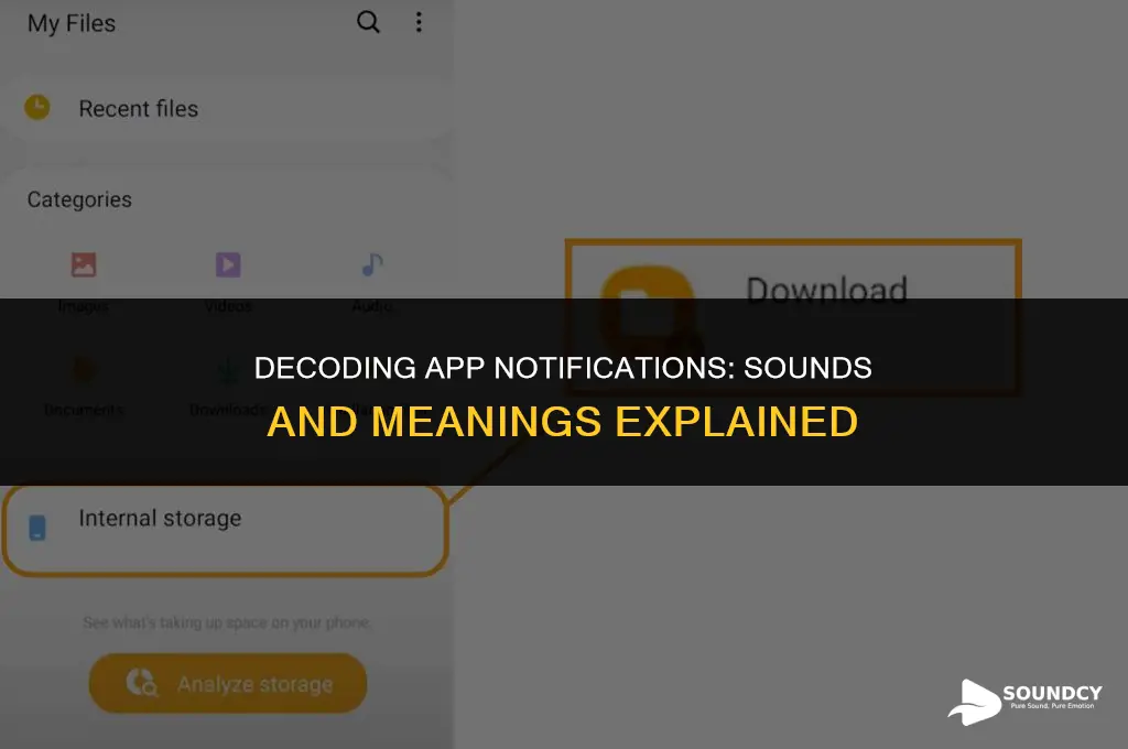 what app notifications sound like and waht they are