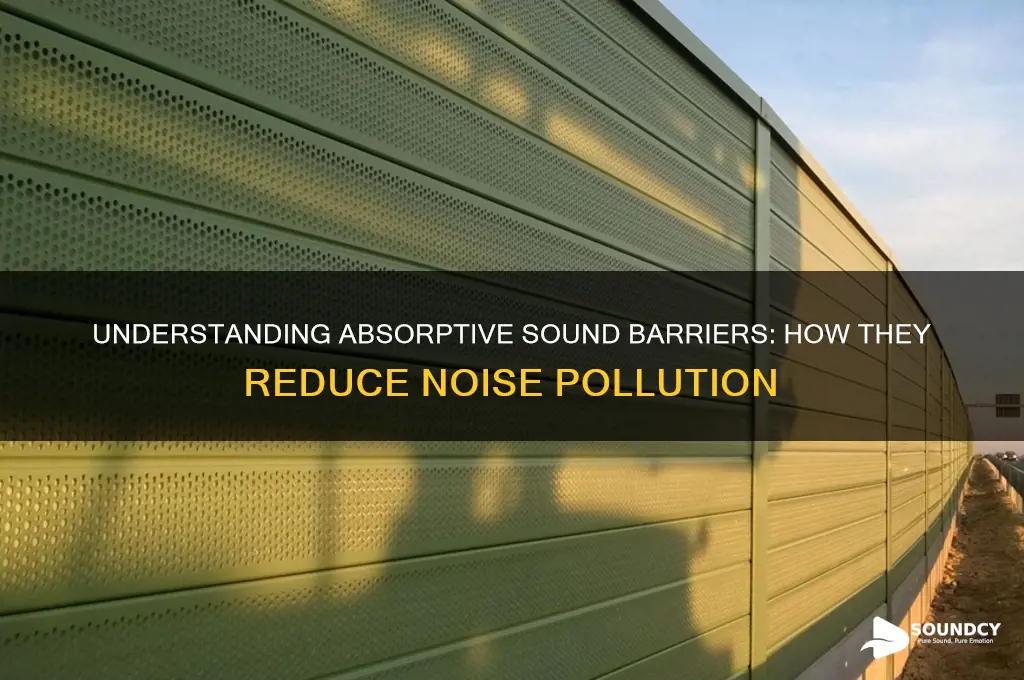 what are absorptive sounds barriers