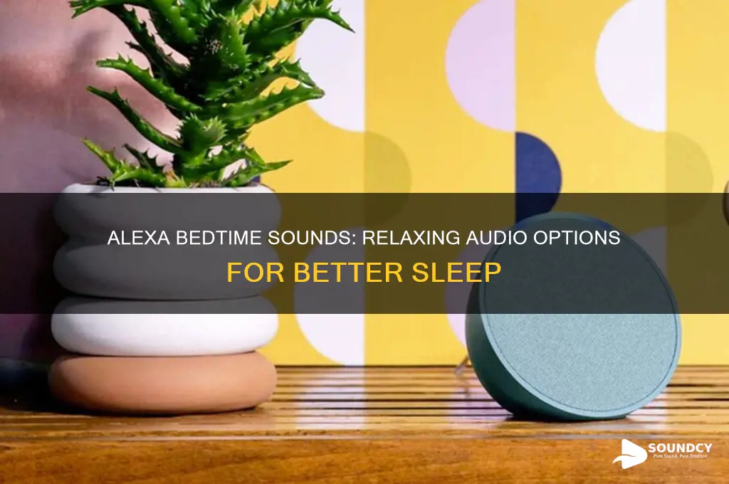 what are alexa bedtime sounds