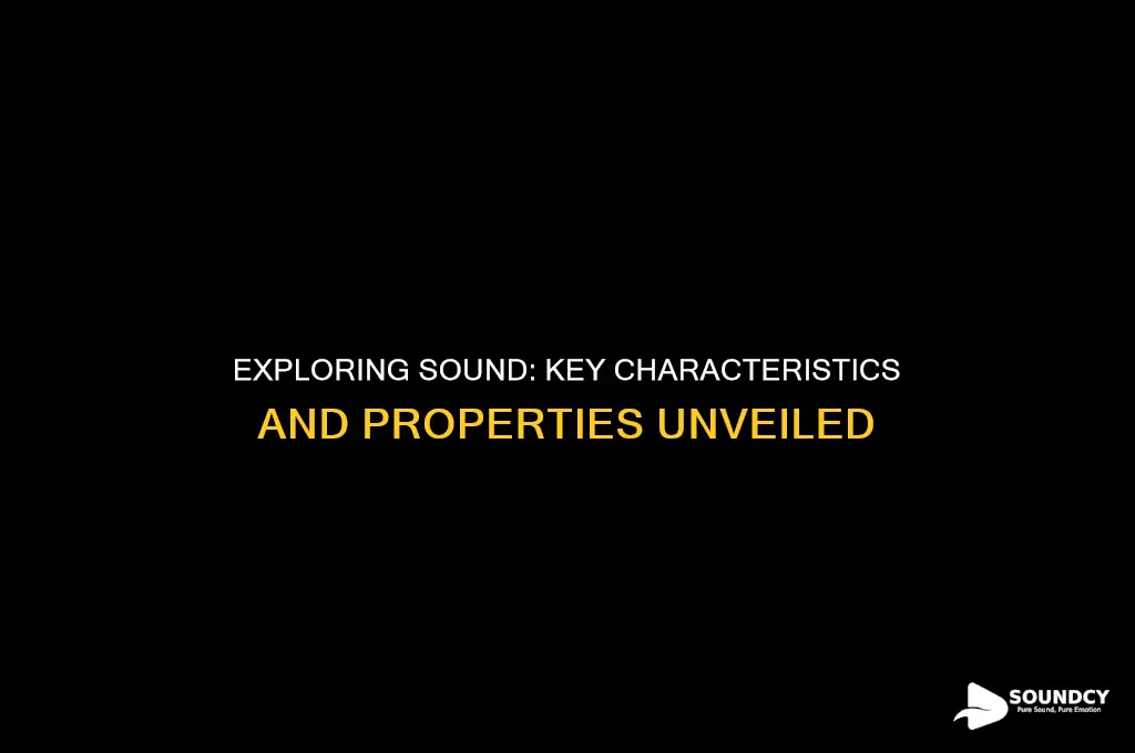 what are characteristics of sound