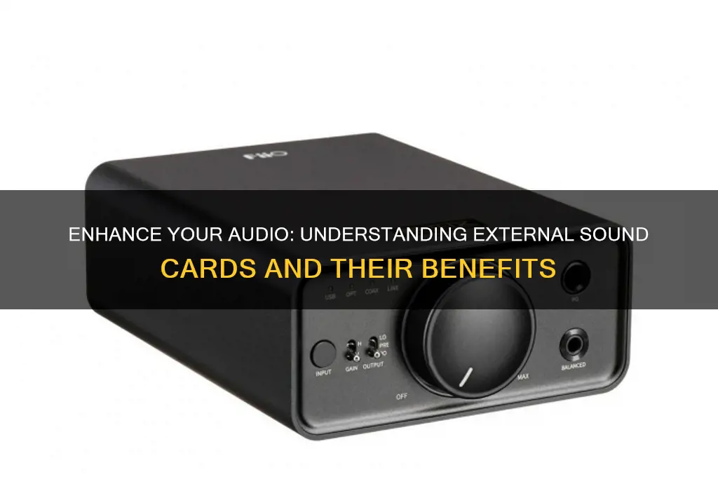 what are external sound cards