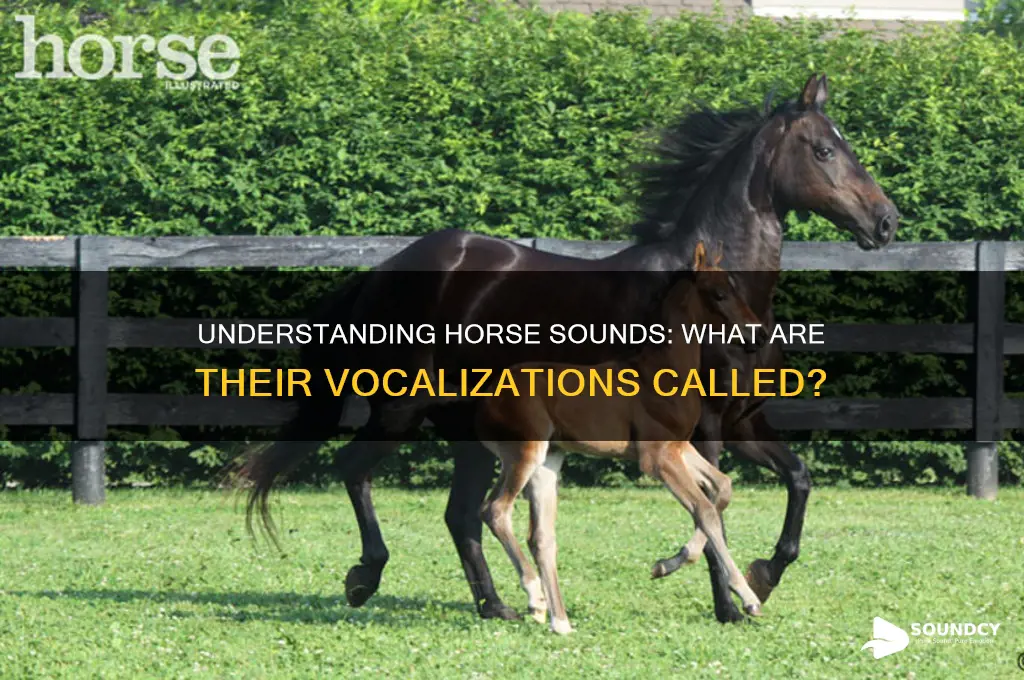 what are horse sounds called