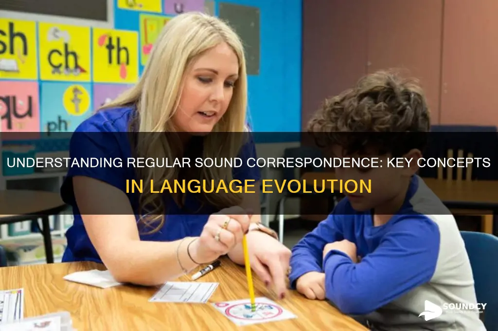 what are regular sound correspondence