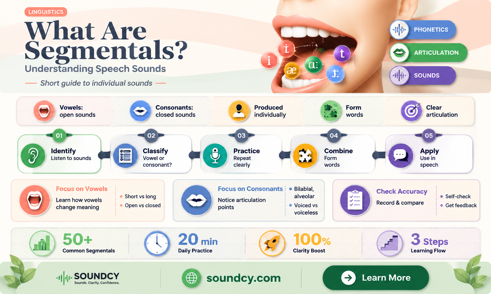 are segmentals individual consonants and sounds