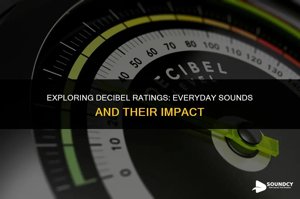 what are some examples of sounds rated by db
