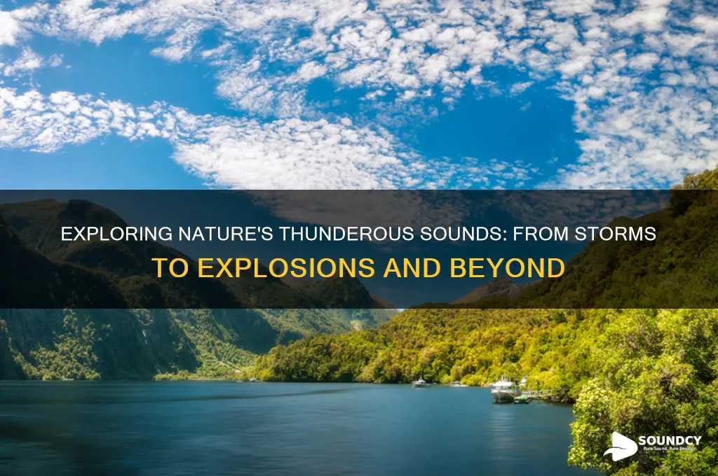 what are some thunderous sounds