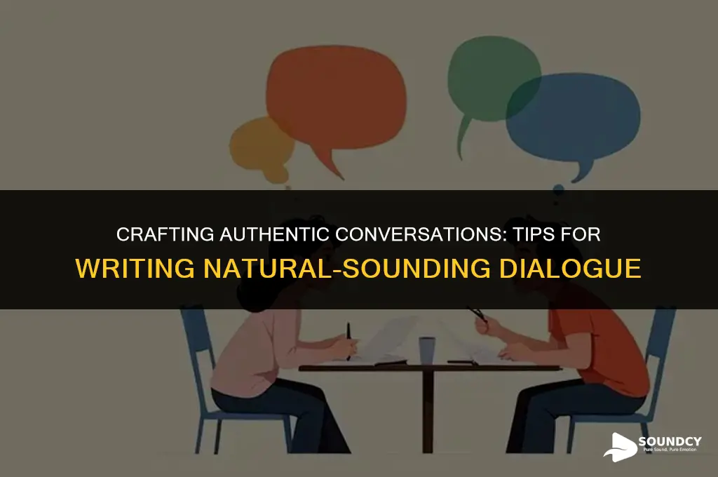 what are some tips for writing natural-sounding dialogue