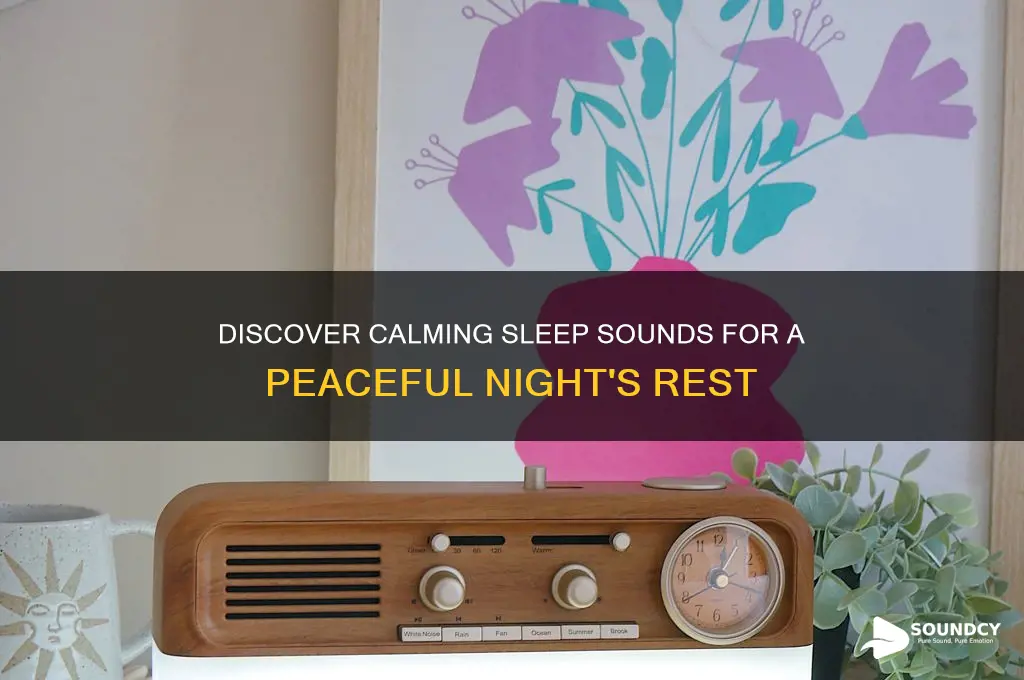 what are soothing sleep sounds