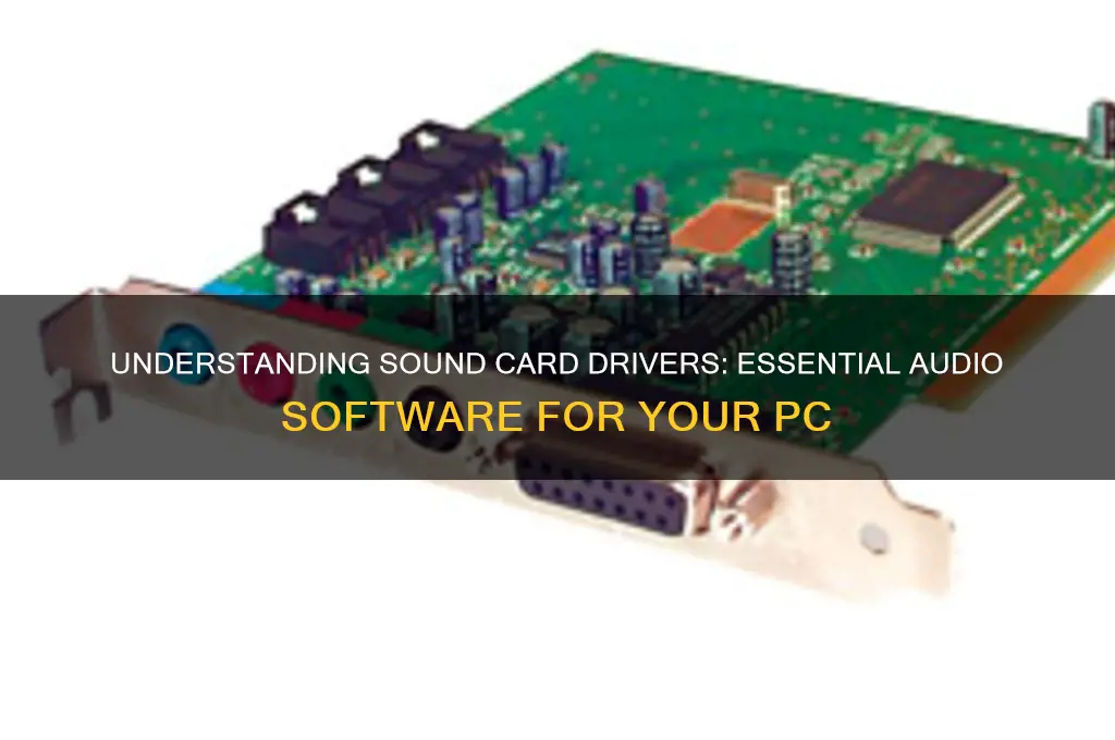 what are sound card driver