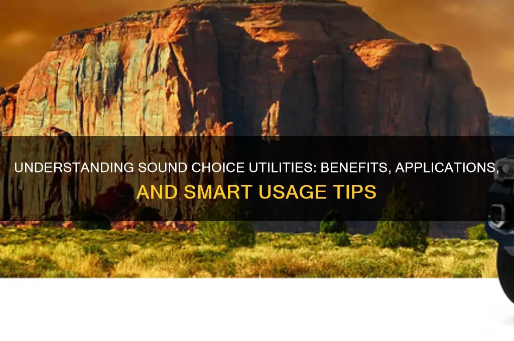 what are sound choice utilities