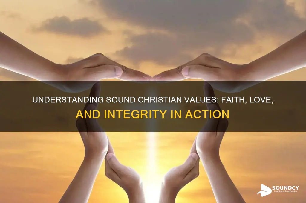what are sound christian values