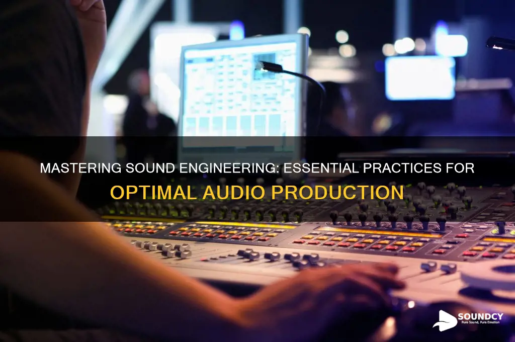 what are sound engineering practices