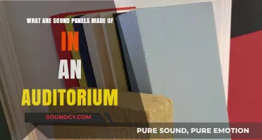 Unveiling Auditorium Acoustics: The Composition of Sound Panels