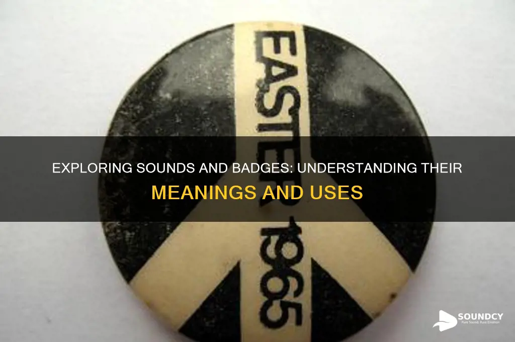 what are sounds and badges