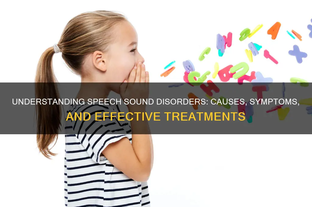 what are speech sound disorders