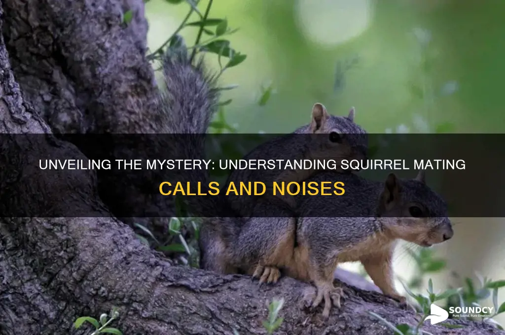 what are squirrels mating sounds