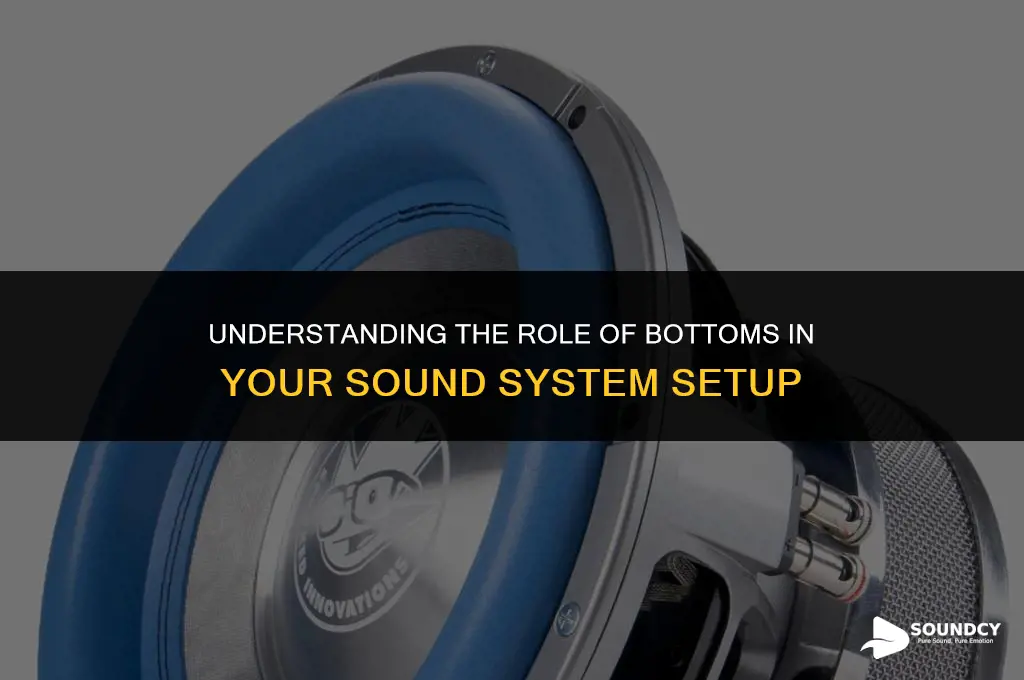 what are the bottoms on the sound systme for