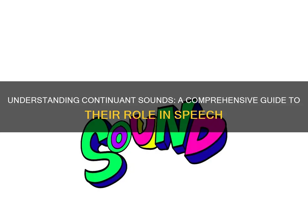 what are the continuant sounds