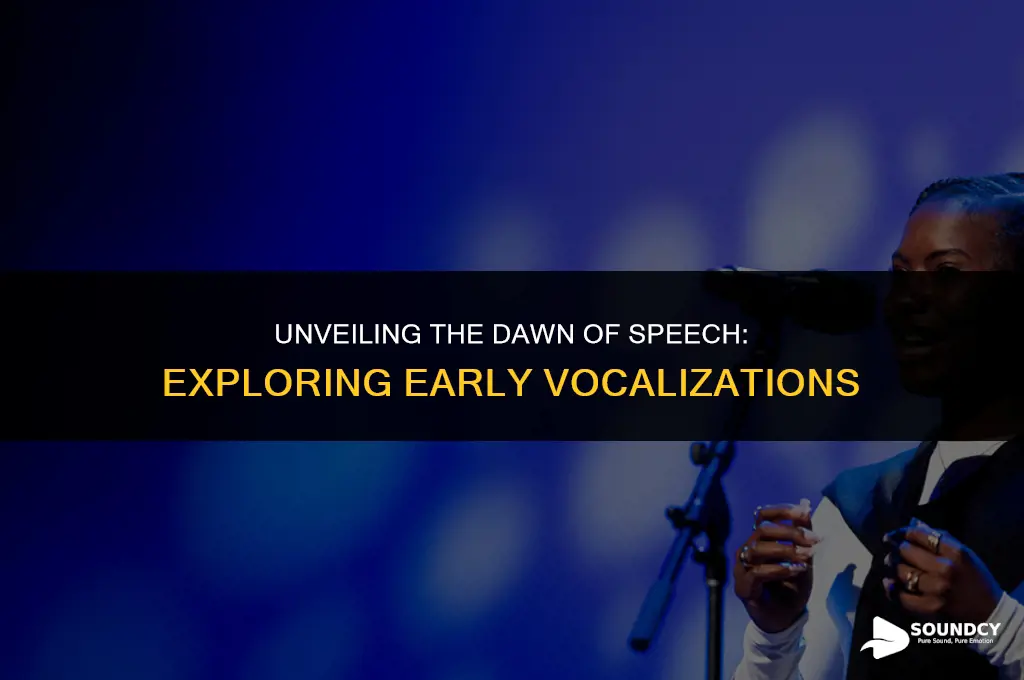 what are the earliest sounds that emerge is speech