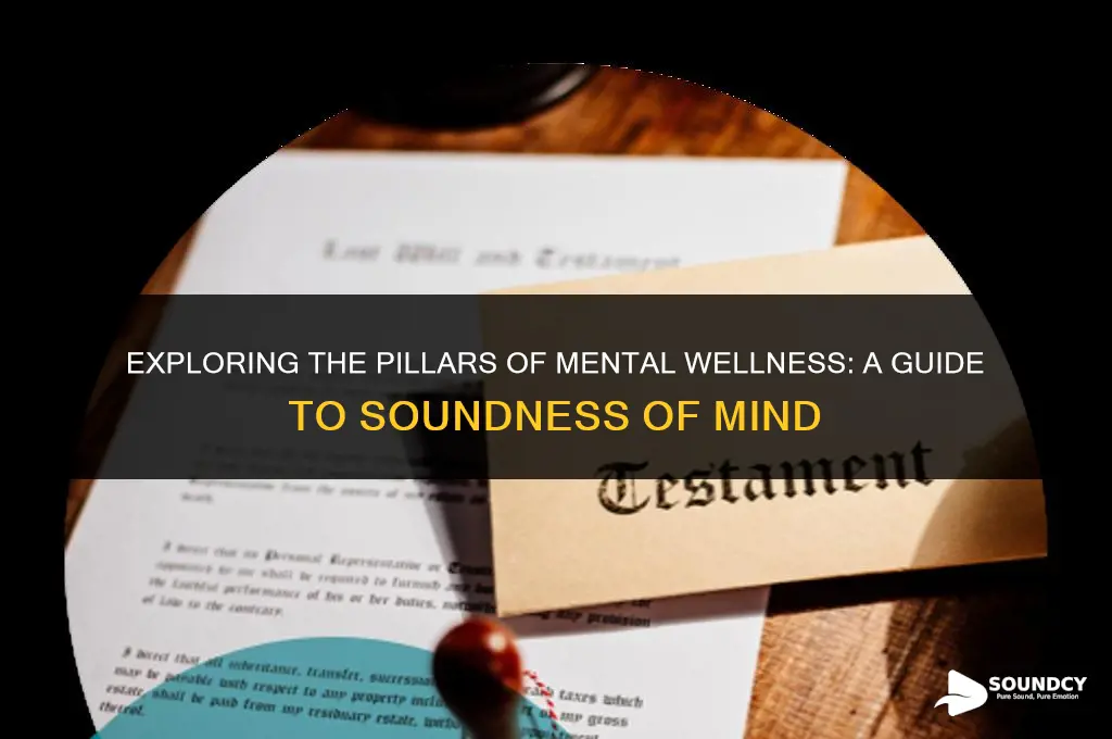 what are the four components of soundness of mind