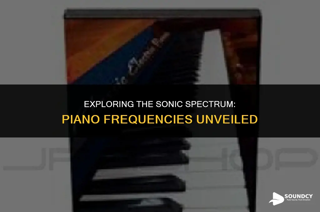 what are the frequencies of sound of the piano