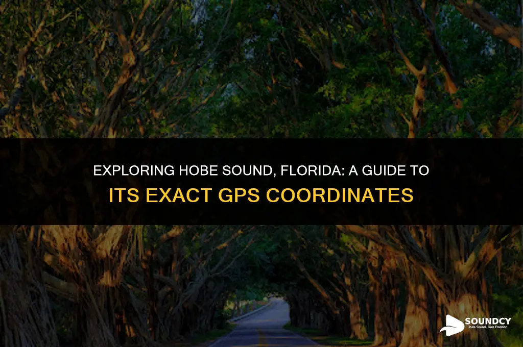what are the gps coordinates of hobe sound florida