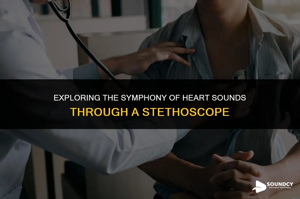 what are the heart sounds heard with a stethoscope