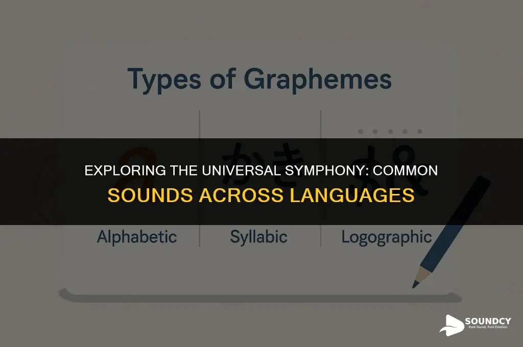 what are the most common sounds in every language