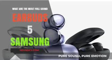 Unveiling the Richest Sound: Samsung's Top 5 Full Sound Earbuds