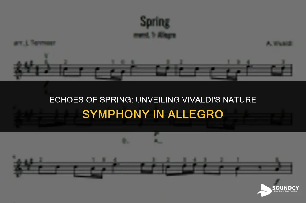what are the nature sounds in vivalvis spring allegro