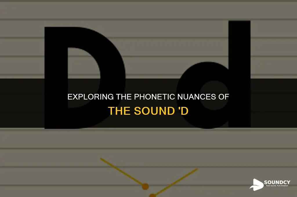 what are the phonetic features of the sound d