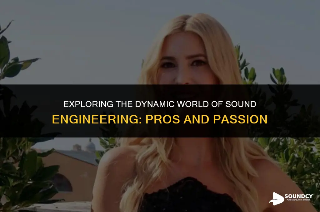 what are the pros of being a sound engineer