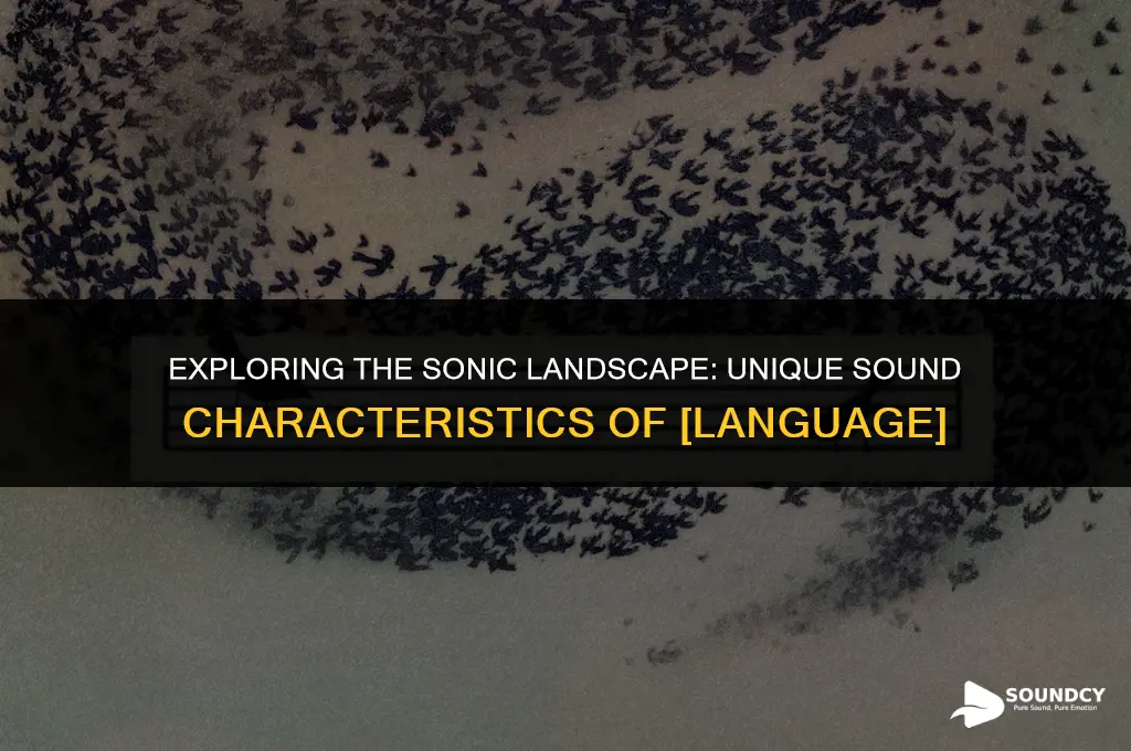 what are the sound characteristics of a particular language