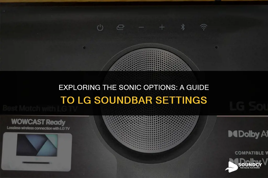 what are the sound choices on a lg soundbar