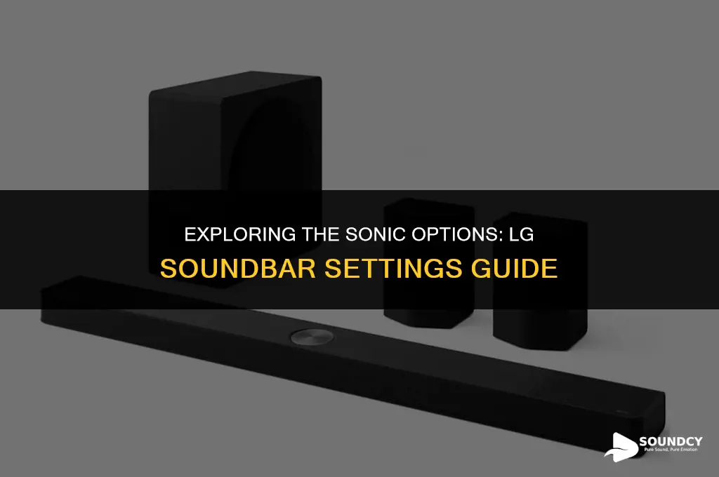 what are the sound settings on a lg soundbar