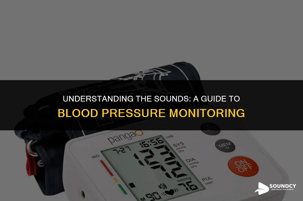 what are the sounds heard when taking blood pressure