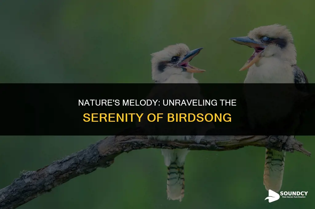 what are the sounds of bird chirpping so peaceful