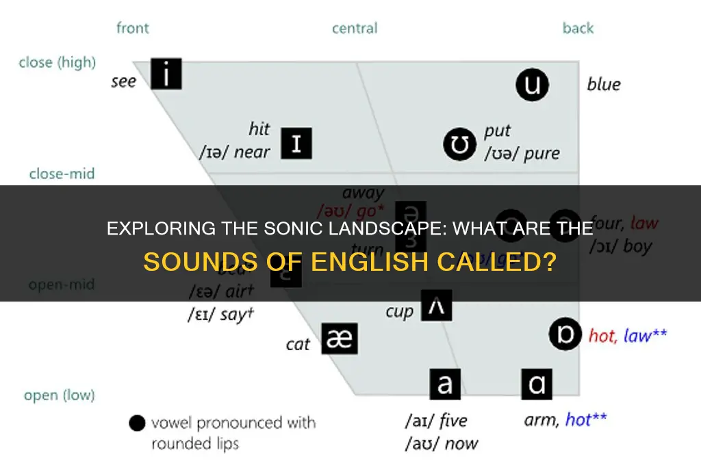 what are the sounds of the english language called