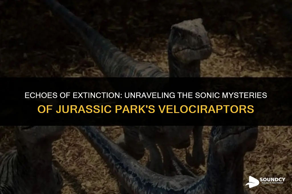what are the sounds of velociraptors from jurassic park