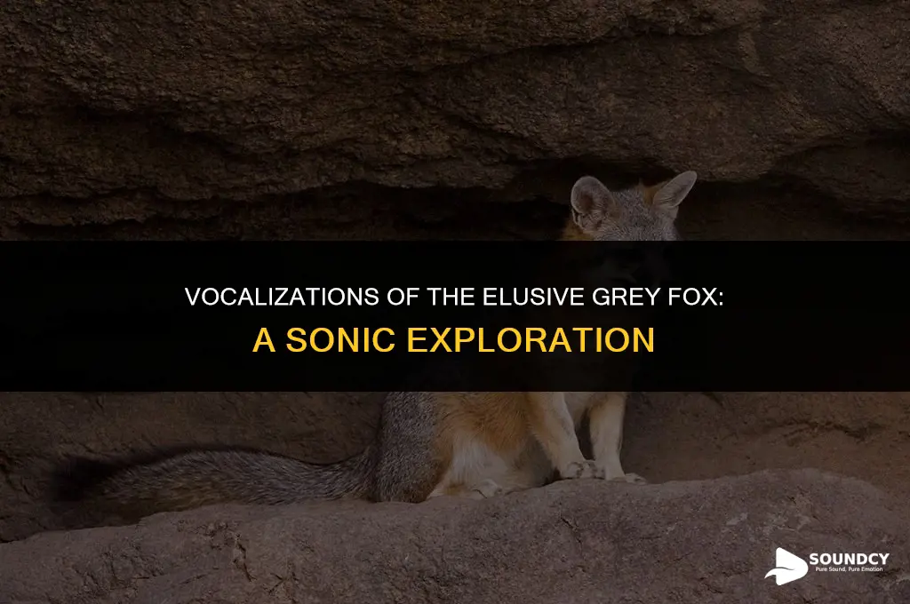what are the sounds that a grey fox makes