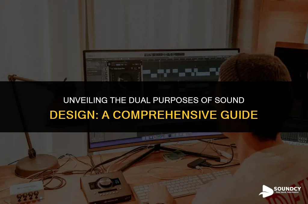 what are the two main purposes of sound design