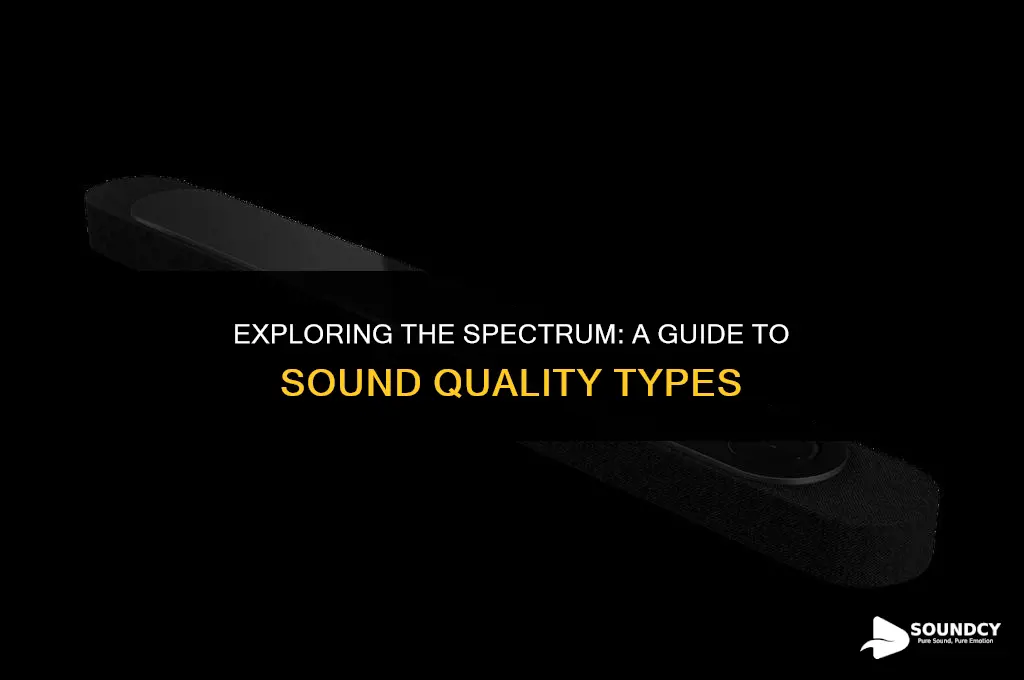 what are the types of sound according to quality