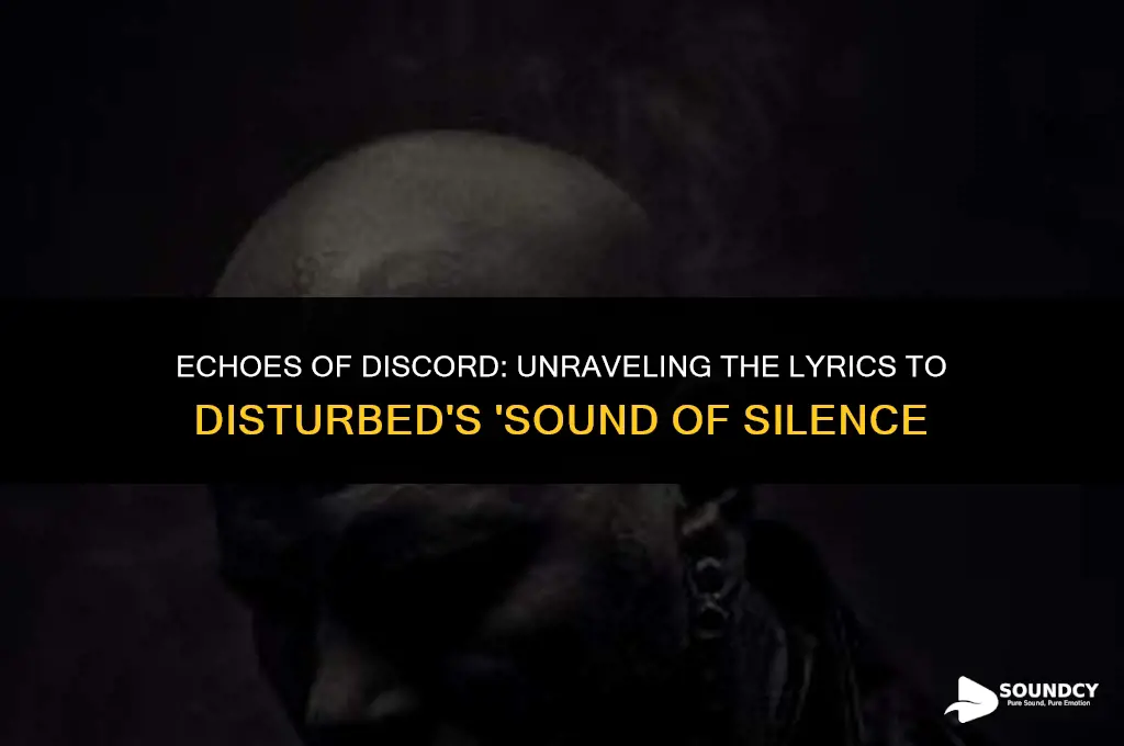 what are the words to disturbed sound of silence