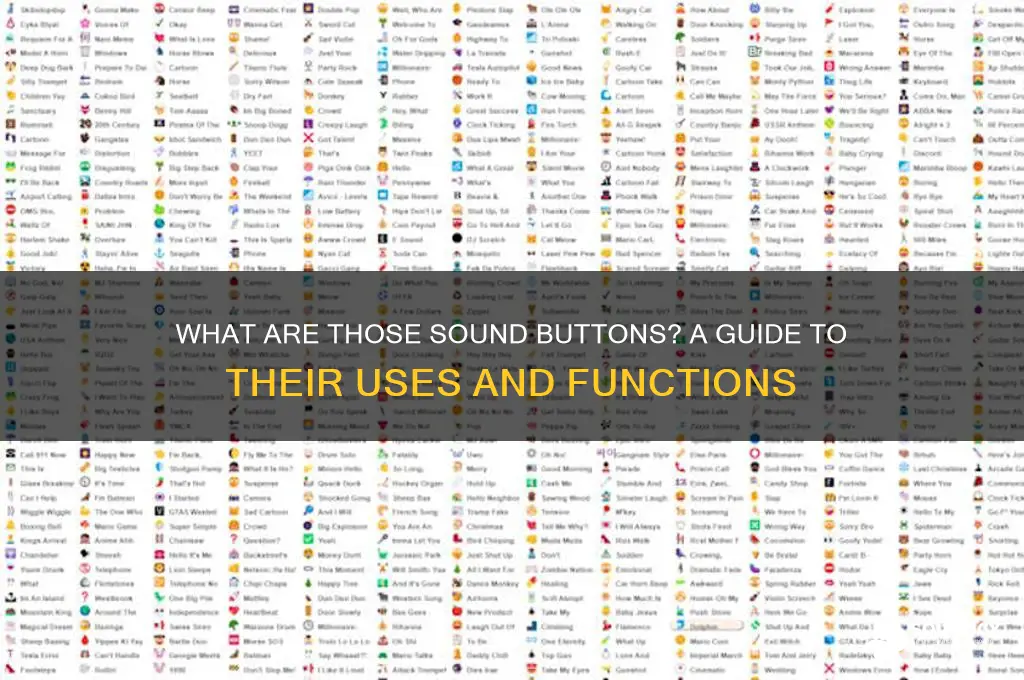 what are those sound button