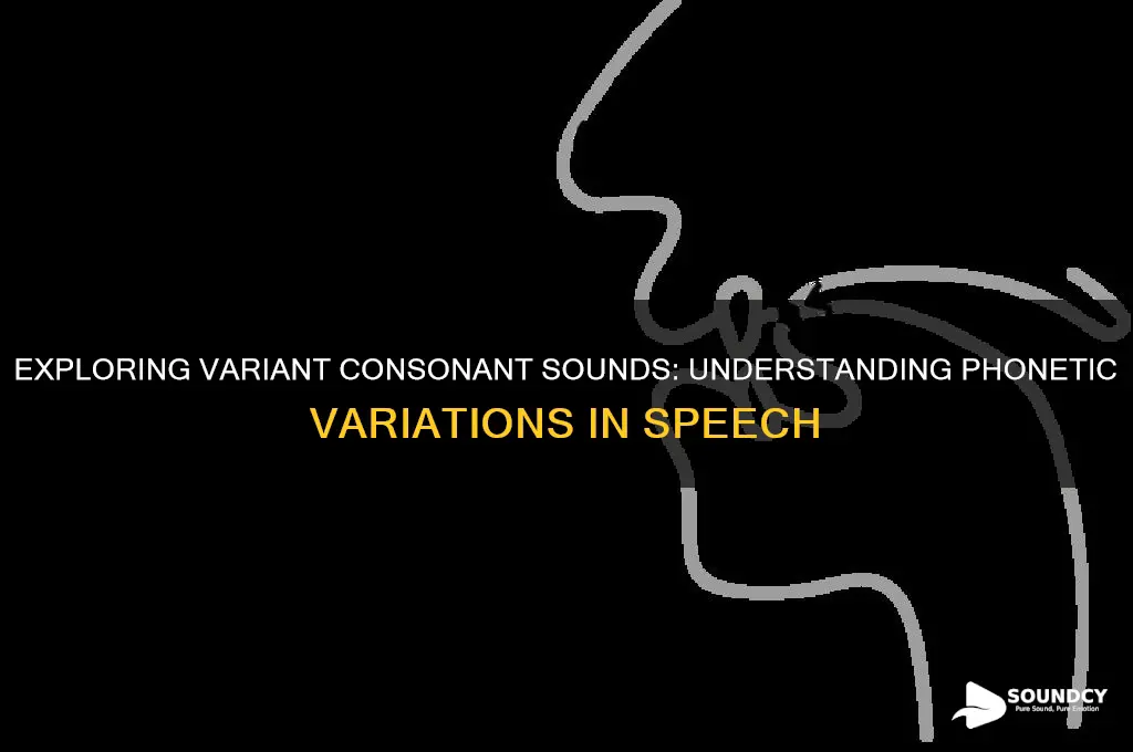 what are variant consonant sounds